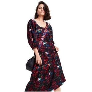 Rachel Comey for Target Floral Midi Dress Size 4 Boho Cottagecore Whimsygoth